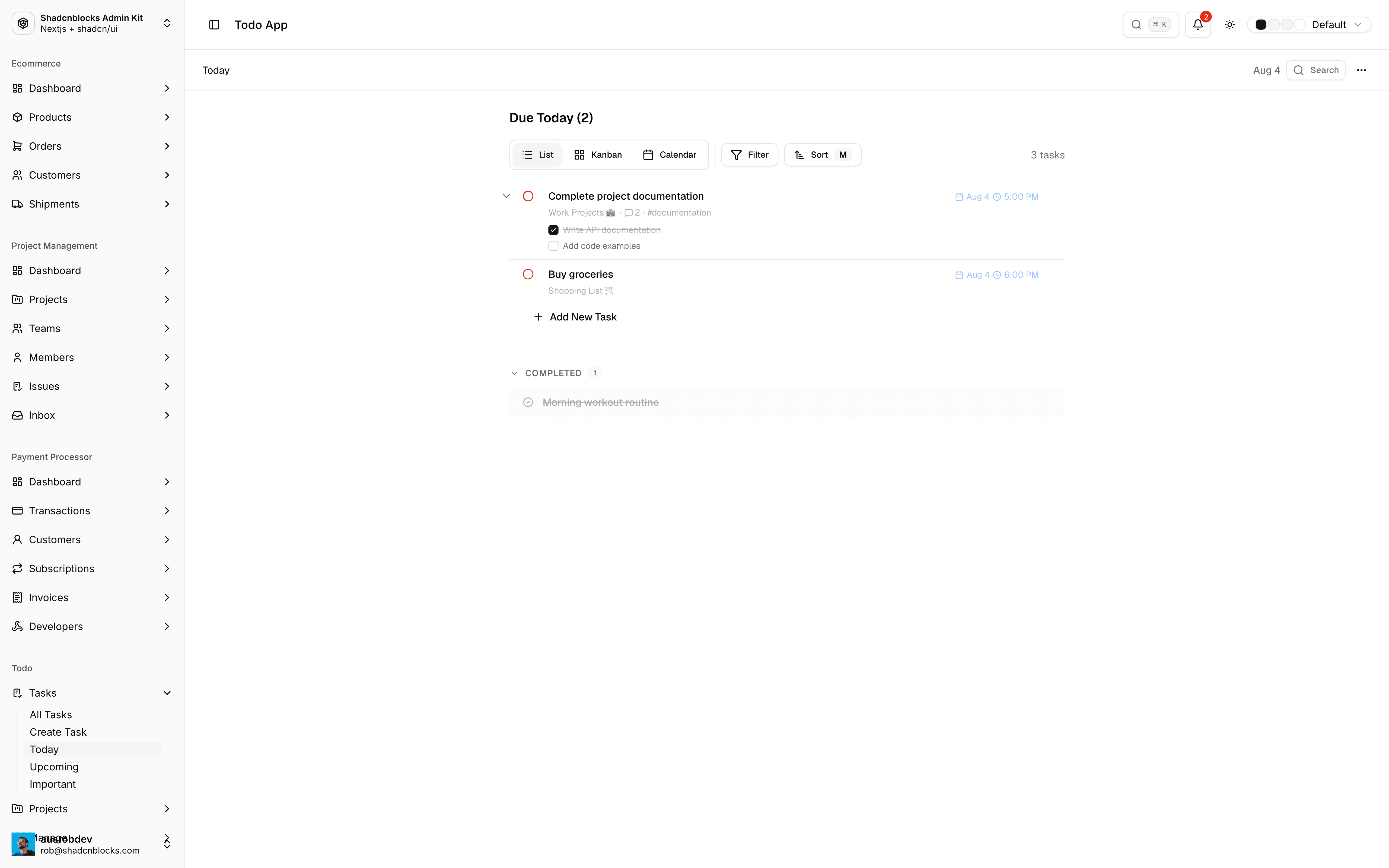 Shadcn Admin screenshot 10